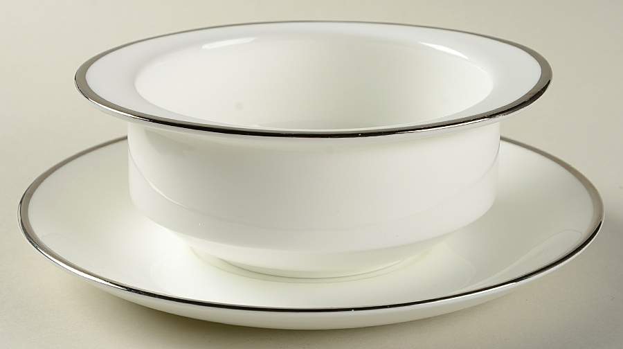 Reflection Flat Cream Soup Bowl & Saucer Set by Wedgwood-1