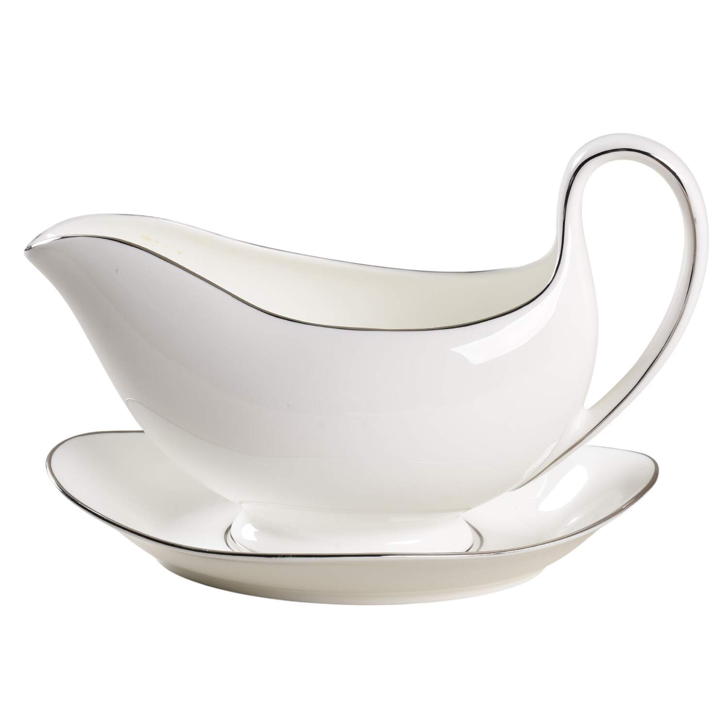Regal Platinum Gravy Boat & Underplate by Wedgwood-1