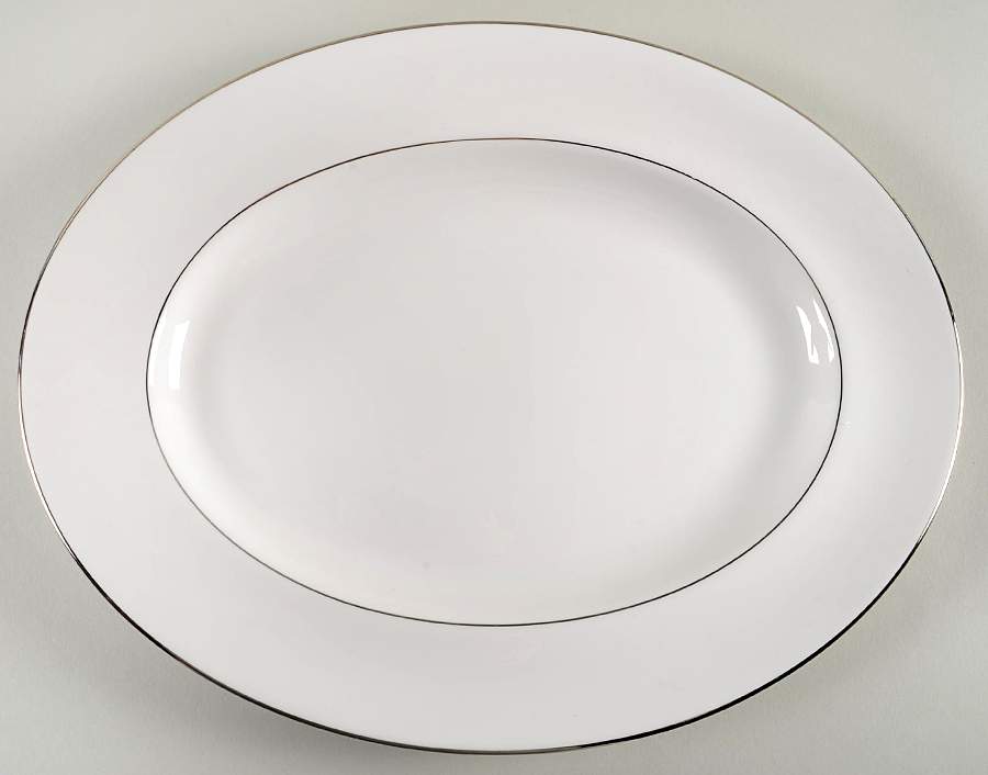 Regal Platinum 14" Oval Serving Platter by Wedgwood-1