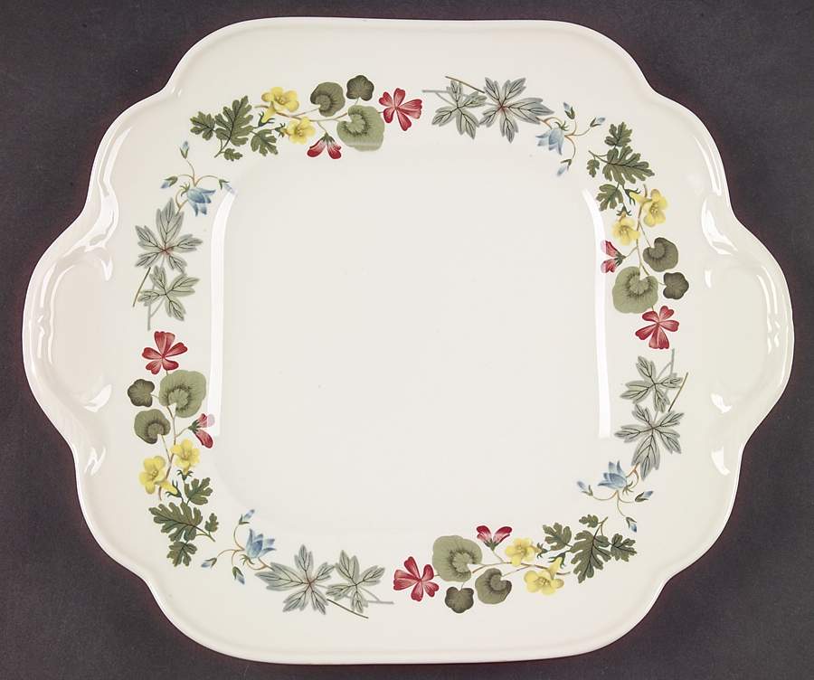 Richmond Square Handled Cake Plate by Wedgwood-1