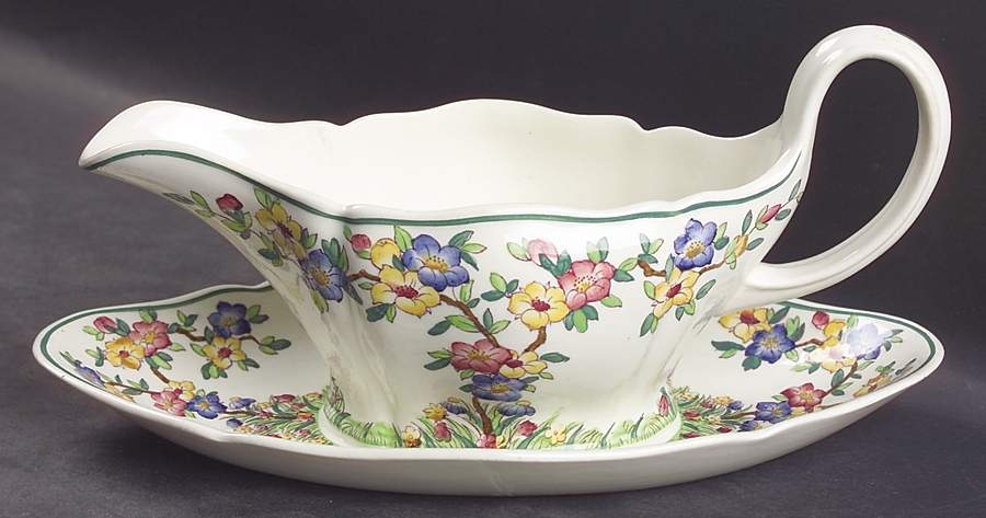 Richborough Gravy Boat with Attached Underplate by Wedgwood-1