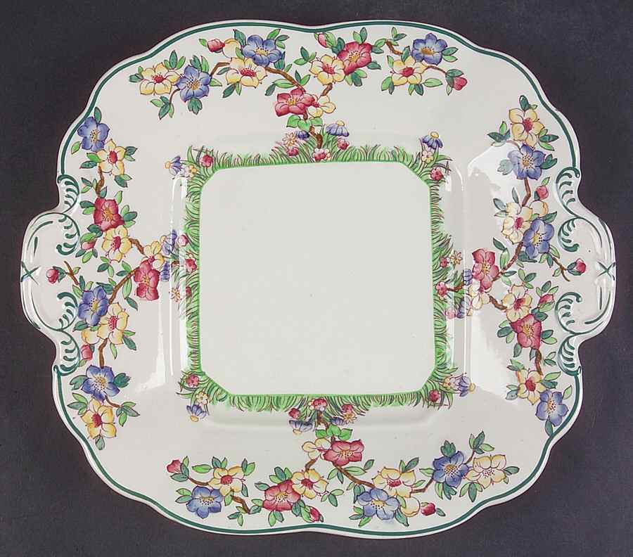 Richborough Square Handled Cake Plate by Wedgwood-1