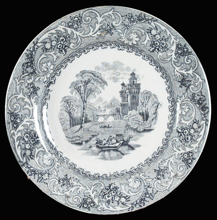 River Scene Salad Plate by Wedgwood-1
