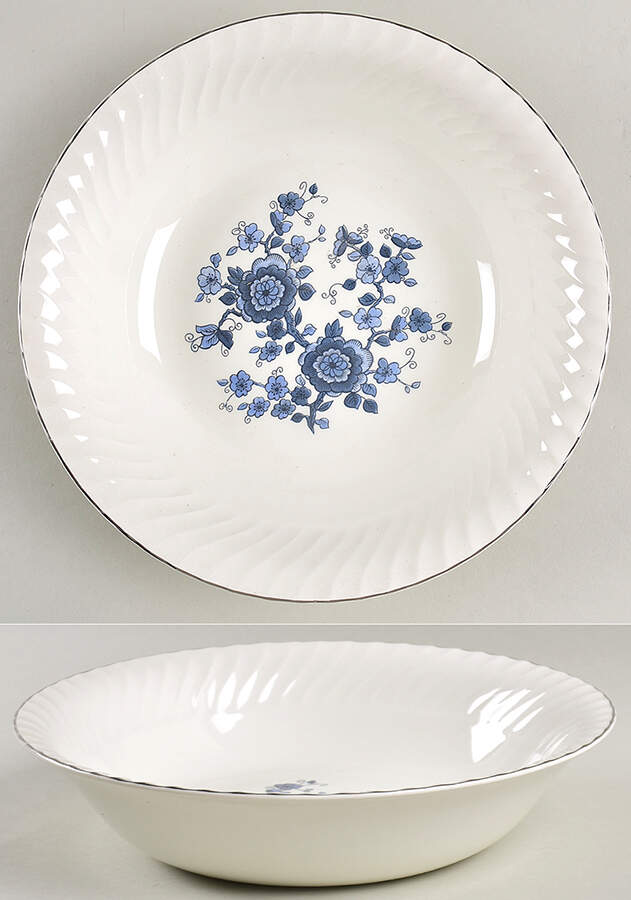 Royal Blue 9" Round Vegetable Bowl by Wedgwood-1