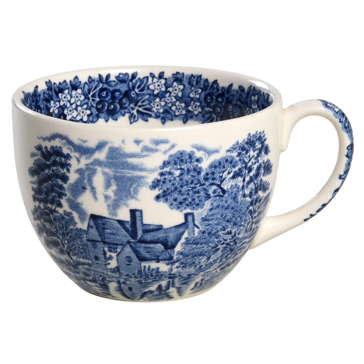 Romantic England Blue Flat Cup by Wedgwood-1