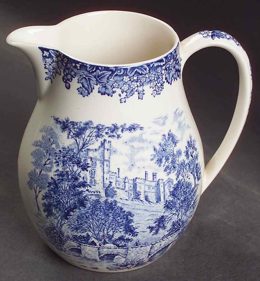Romantic England Blue 28 Oz Jug by Wedgwood-1