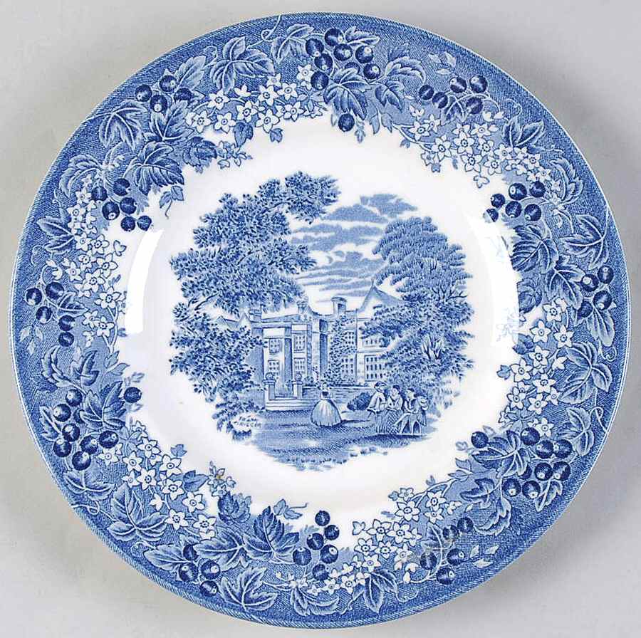 Romantic England Blue Bread & Butter Plate by Wedgwood-1