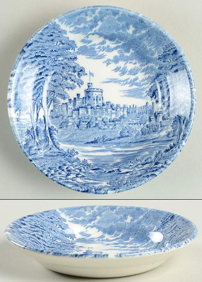 Royal Homes of Britain Blue 4" Ashtray by Wedgwood-1