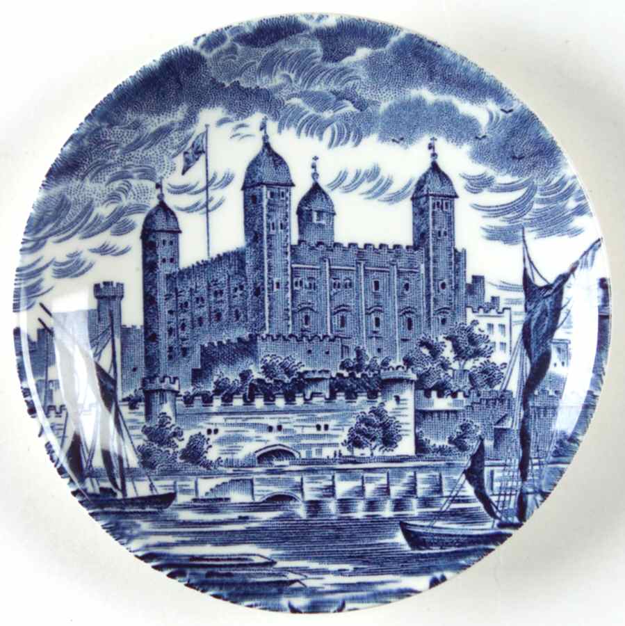 Royal Homes of Britain Blue Coaster by Wedgwood-1