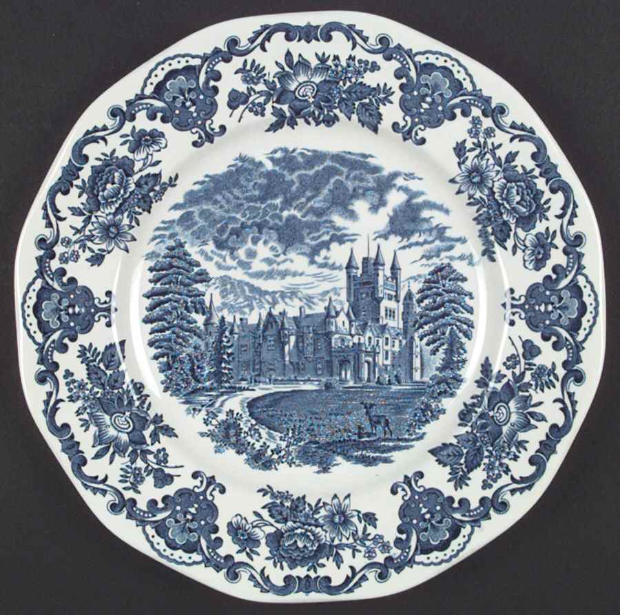 Royal Homes of Britain Blue Dinner Plate by Wedgwood-1