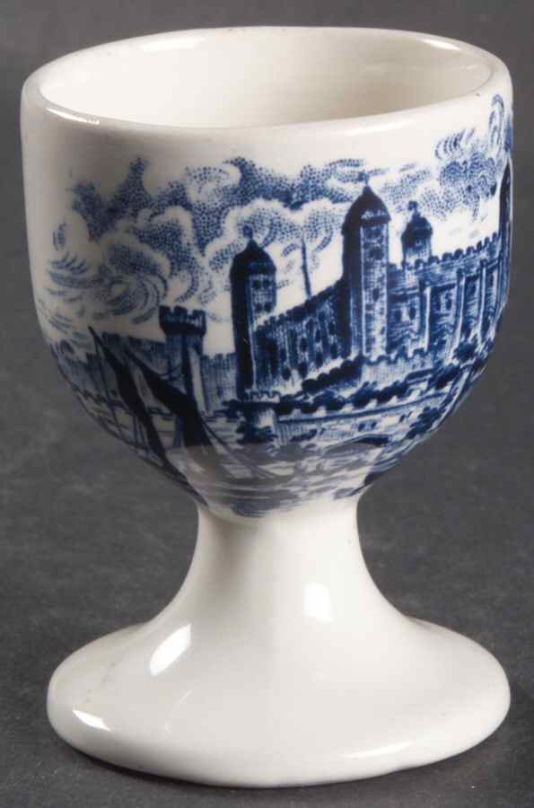 Royal Homes of Britain Blue Single Egg Cup by Wedgwood-1