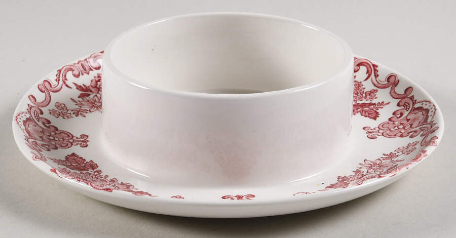 Royal Homes of Britain Pink Round Butter No Lid by Wedgwood-1