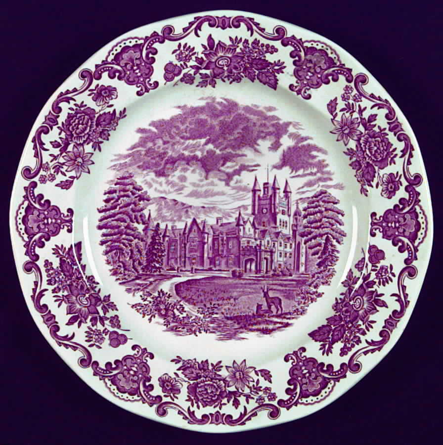 Royal Homes of Britain Pink Service Plate (Charger) by Wedgwood-1
