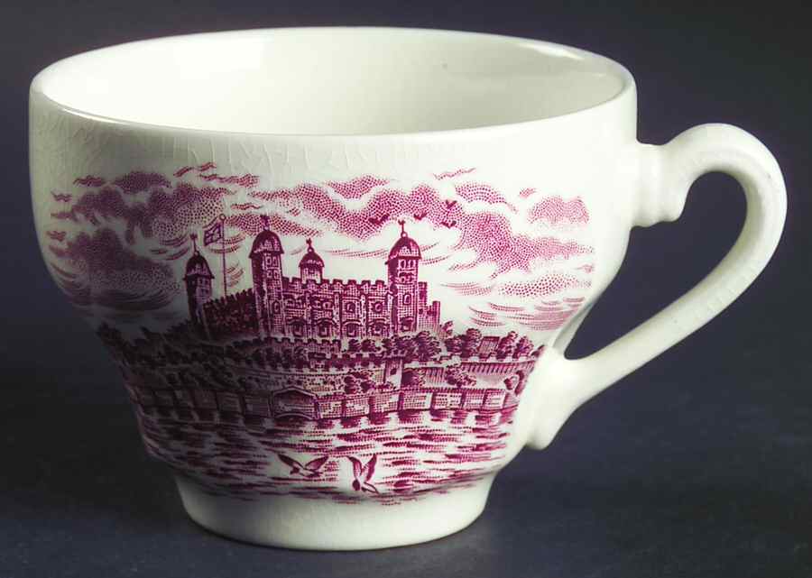 Royal Homes of Britain Pink Flat Cup by Wedgwood-1