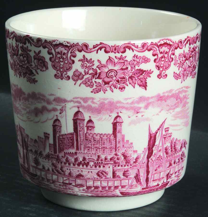 Royal Homes of Britain Pink Medium Cachepot by Wedgwood-1