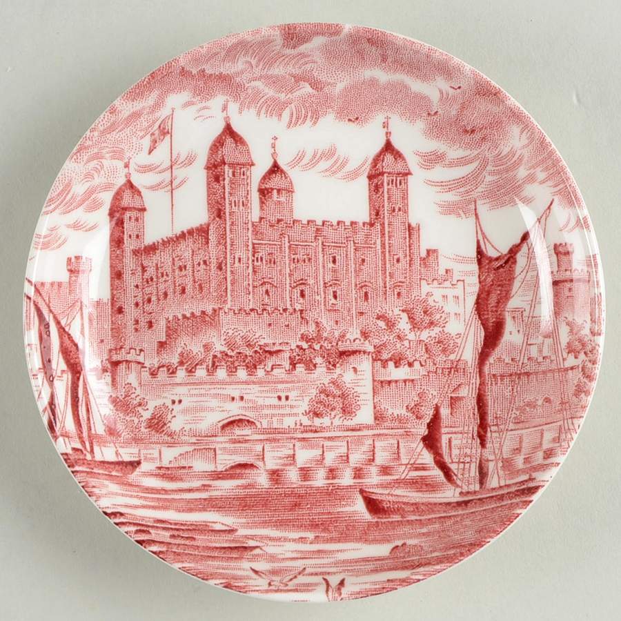 Royal Homes of Britain Pink Coaster by Wedgwood-1