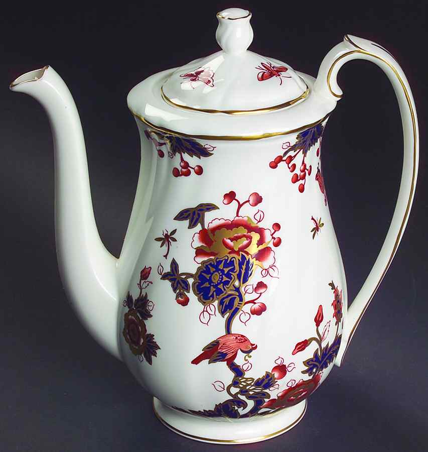 Royal Hong Kong Coffee Pot & Lid by Wedgwood-1