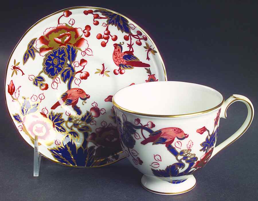 Royal Hong Kong Footed Cup & Saucer Set by Wedgwood-1