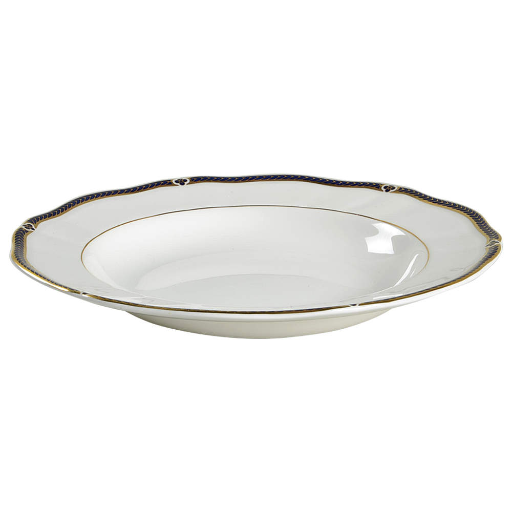 Royal Lapis Large Rim Soup Bowl by Wedgwood-1