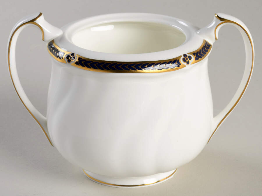 Royal Lapis Sugar Bowl No Lid by Wedgwood-1
