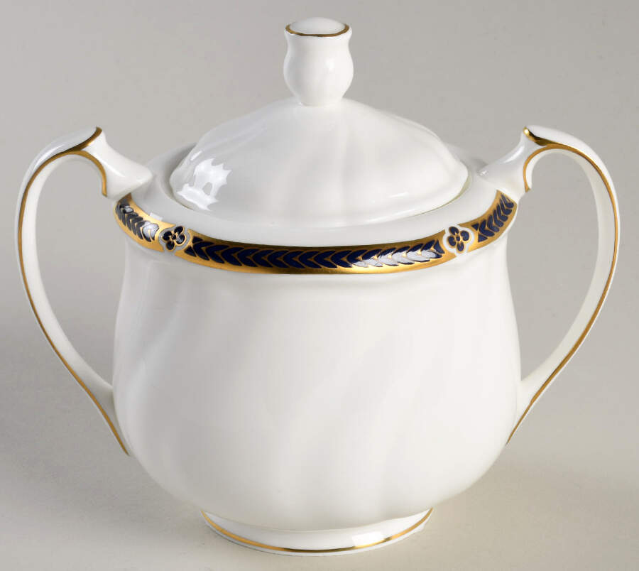 Royal Lapis Sugar Bowl & Lid by Wedgwood-1