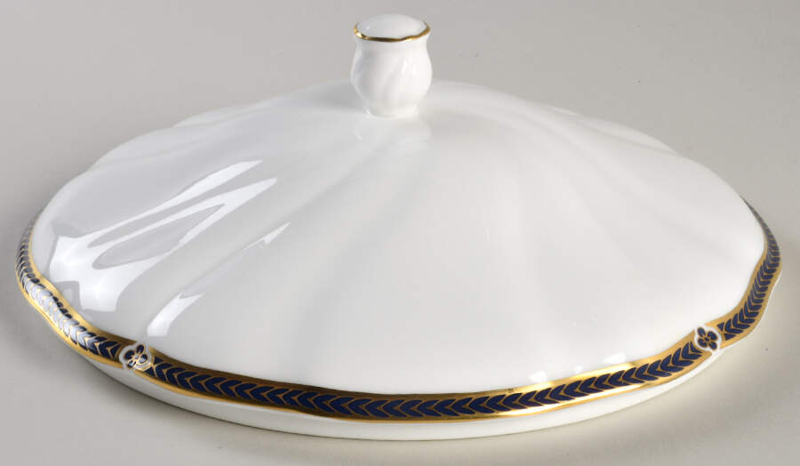 Royal Lapis Lid for Round Vegetable by Wedgwood-1