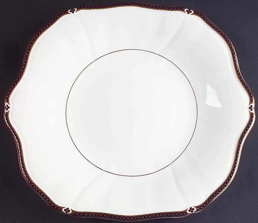 Royal Lapis Square Handled Cake Plate by Wedgwood-1