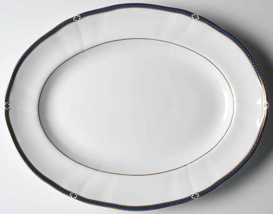 Royal Lapis 13" Oval Serving Platter by Wedgwood-1