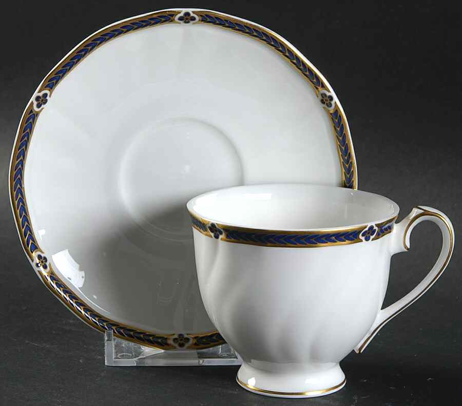 Royal Lapis Footed Demitasse Cup & Saucer Set by Wedgwood-1