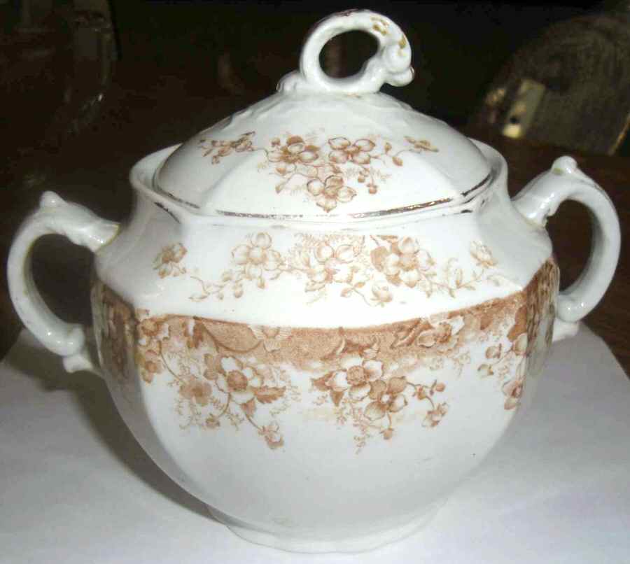 Romeo Light Brown Sugar Bowl & Lid by Wedgwood-1