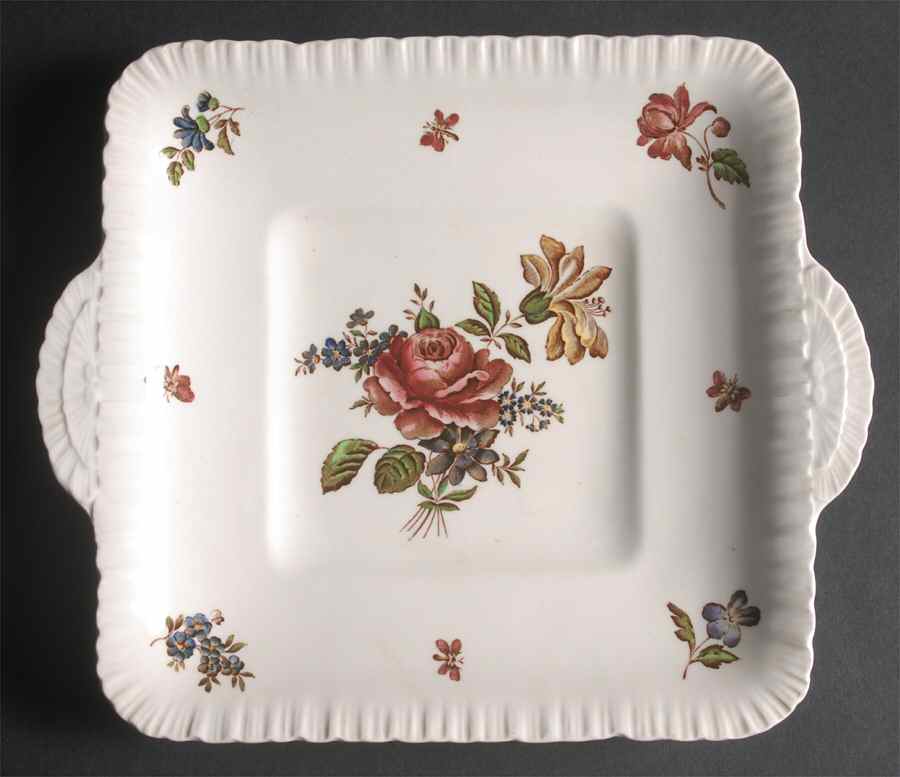 Robert Sprays Square Handled Cake Plate by Wedgwood-1