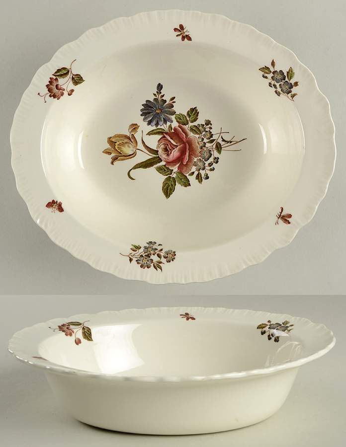 Robert Sprays 10" Oval Vegetable Bowl by Wedgwood-1