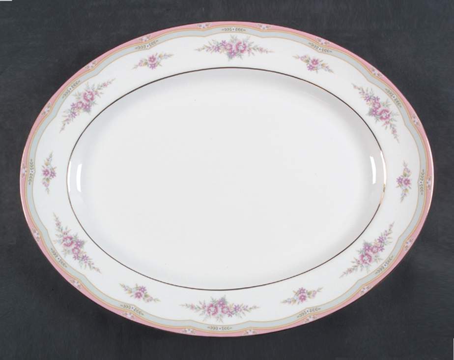Rosalie 14" Oval Serving Platter by Wedgwood-1