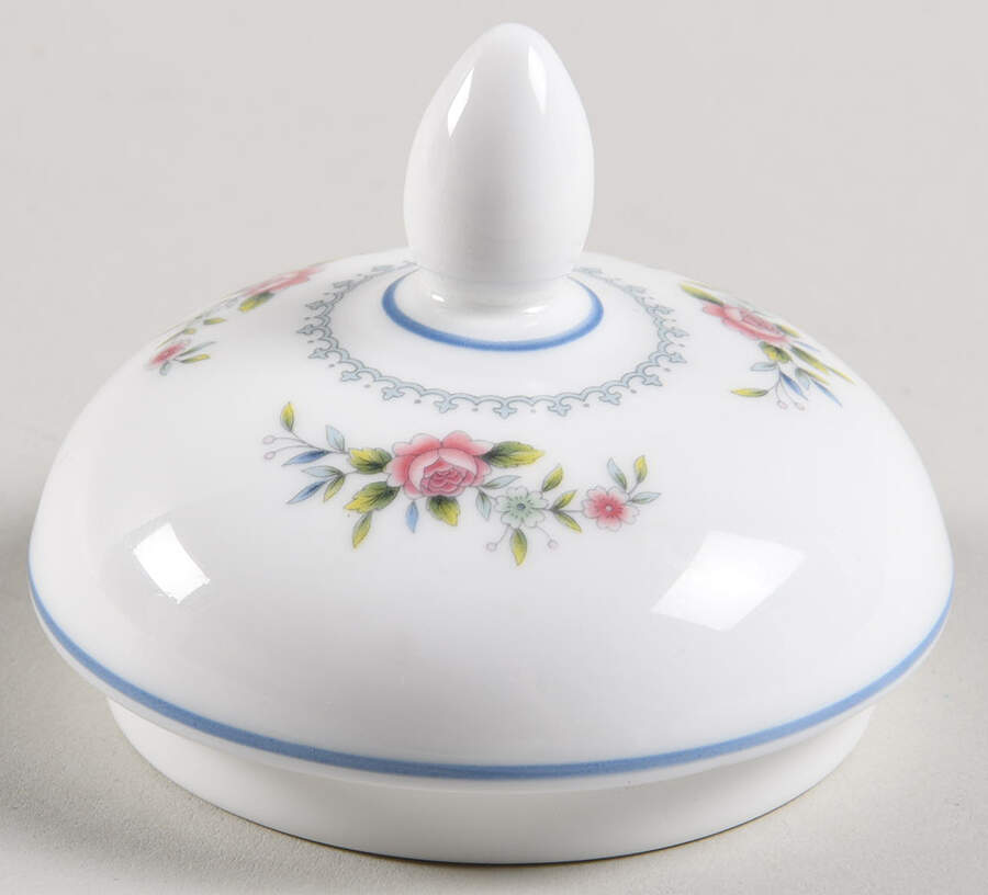 Rosedale Lid for Globe Shape Sugar Bowl by Wedgwood-1