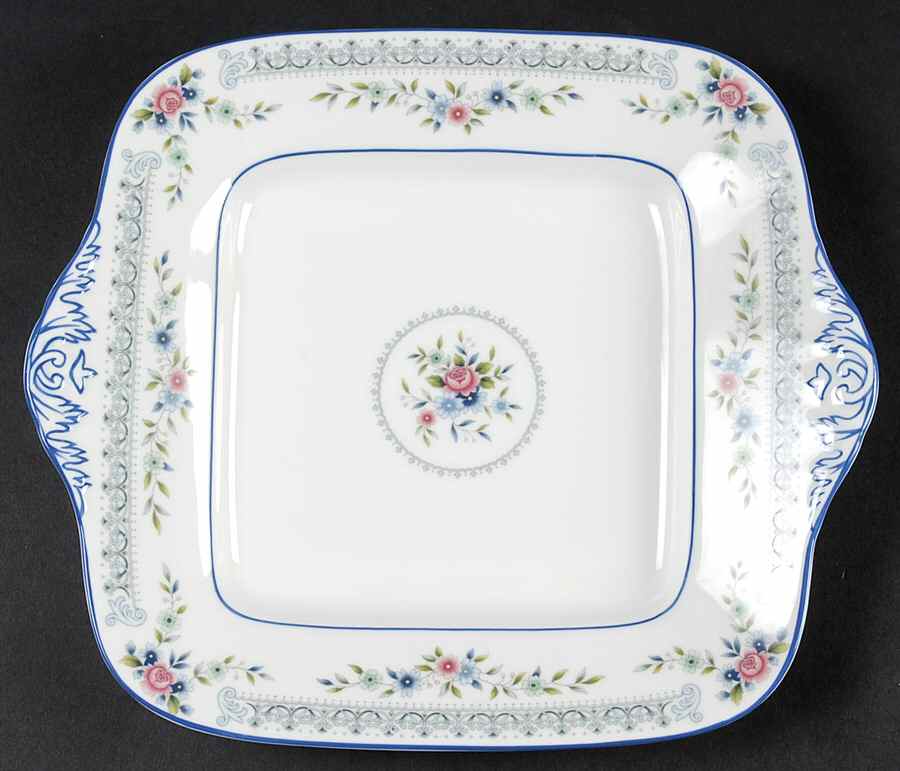 Rosedale Square Handled Cake Plate by Wedgwood-1