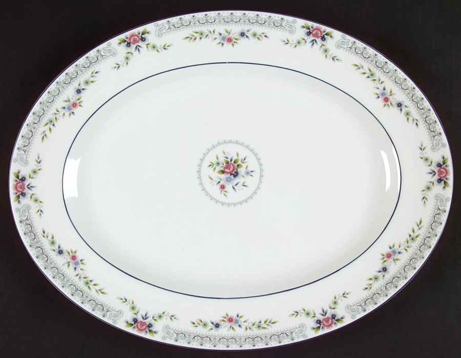 Rosedale 15" Oval Serving Platter by Wedgwood-1