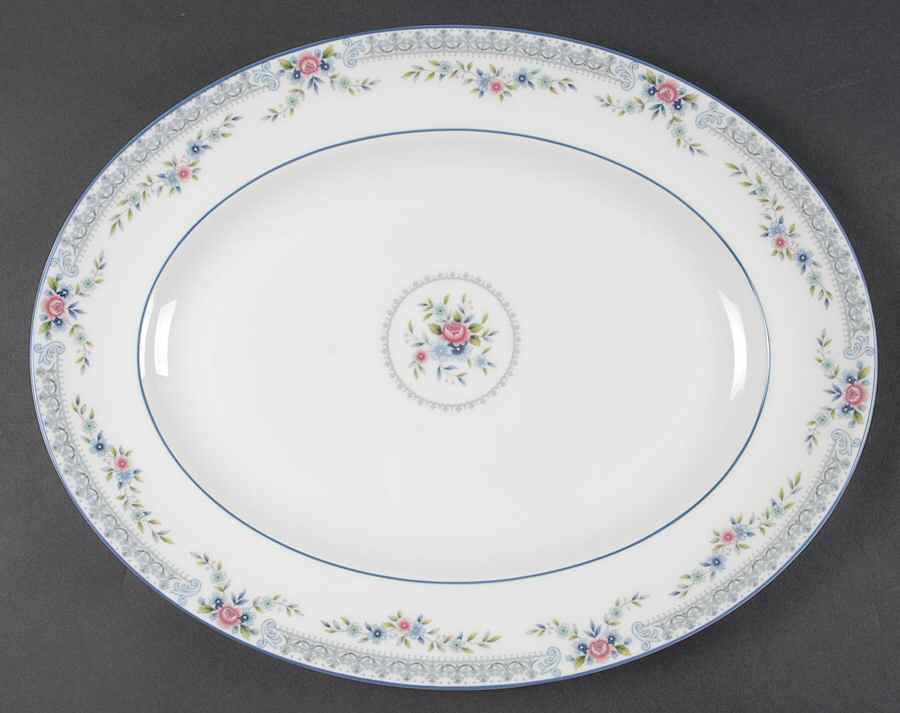 Rosedale 14" Oval Serving Platter by Wedgwood-1