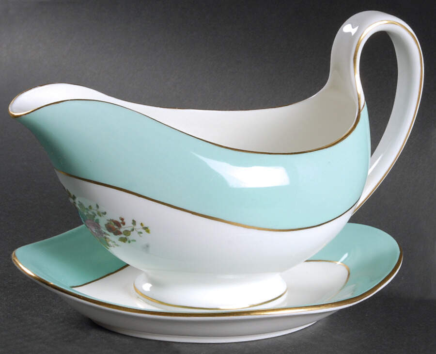 Rosemary Gravy Boat with Attached Underplate by Wedgwood-1