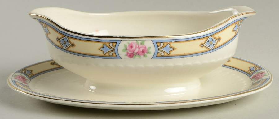 Rosemary Gravy Boat with Attached Underplate by Wedgwood-1