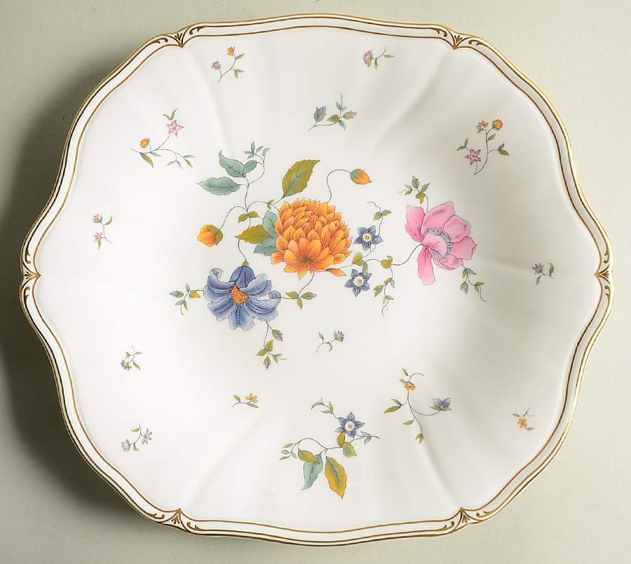Rosemeade Square Cake Plate by Wedgwood-1