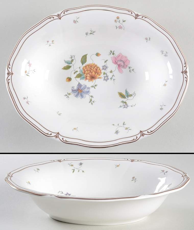Rosemeade 9" Oval Vegetable Bowl by Wedgwood-1