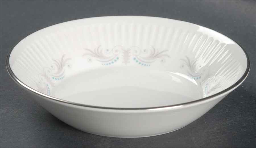 Rouen (Platinum Trim) Fruit/Dessert (Sauce) Bowl by Wedgwood-1