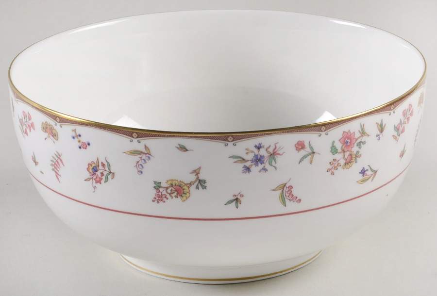Rouen (Gold Trim) 8" Round Vegetable Bowl by Wedgwood-1