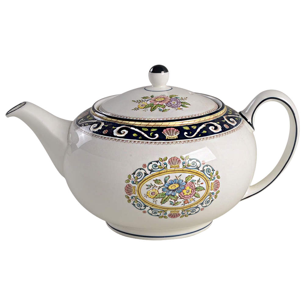 Runnymede Blue Teapot & Lid by Wedgwood-1