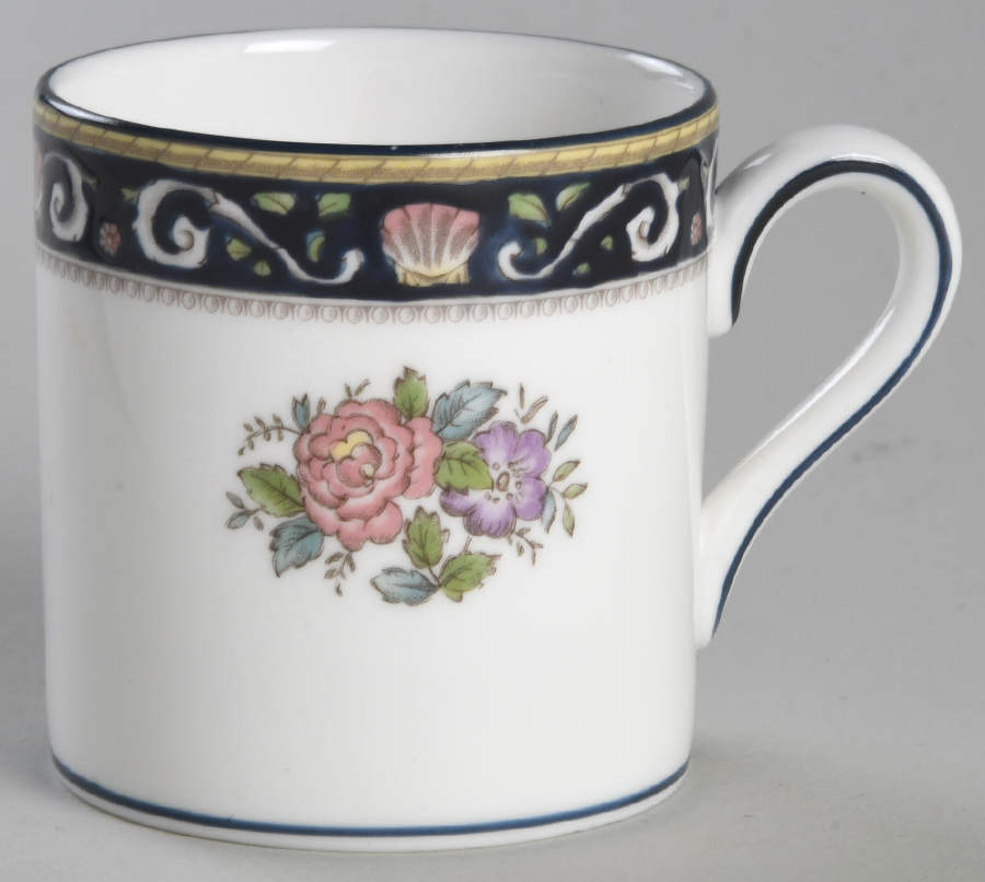 Runnymede Blue Bond Shape Demitasse Cup by Wedgwood-1