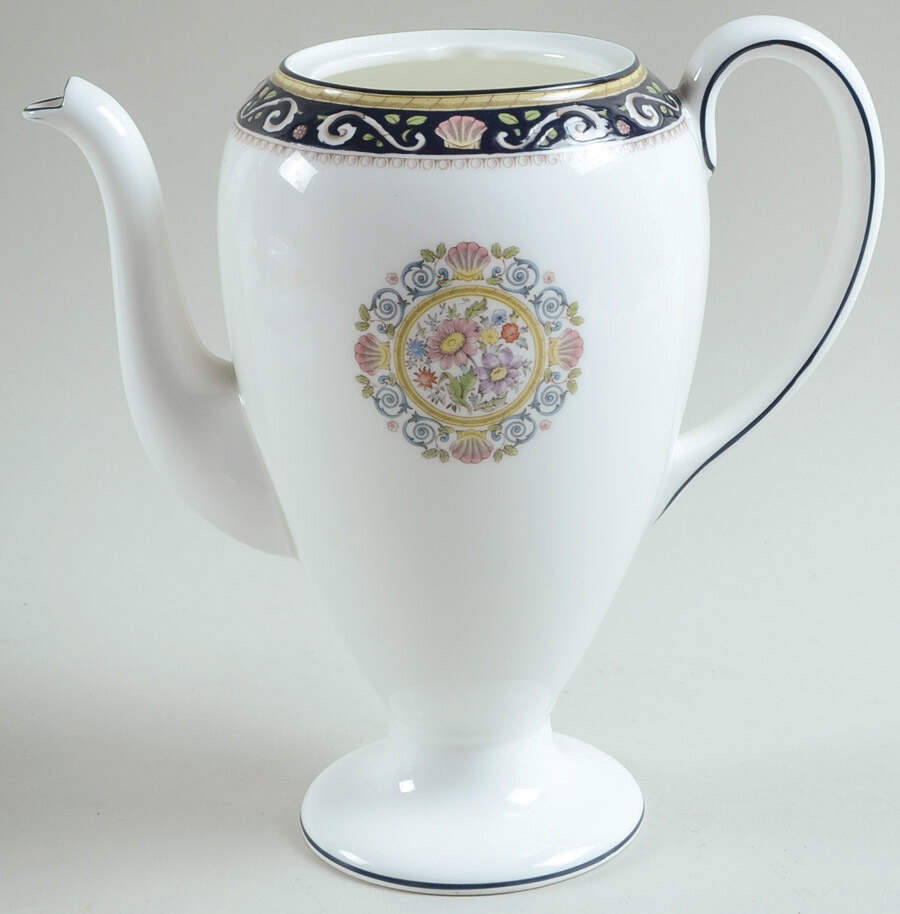 Runnymede Blue Mini Coffee Pot No Lid by Wedgwood-1