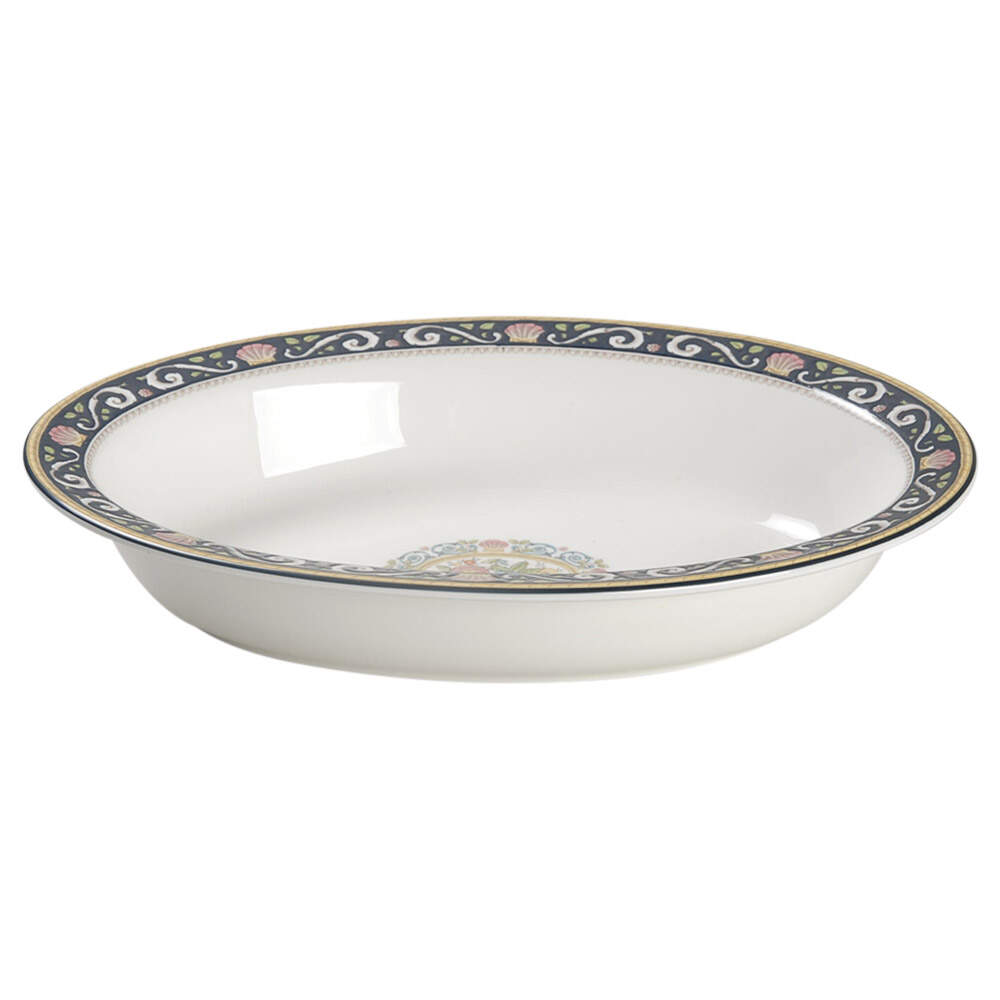 Runnymede Blue 10" Oval Vegetable Bowl by Wedgwood-1