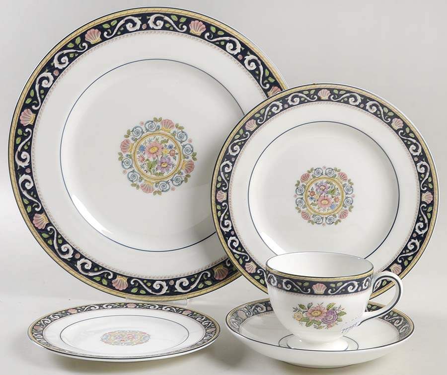 Runnymede Blue 40 Piece Estate Set by Wedgwood-1