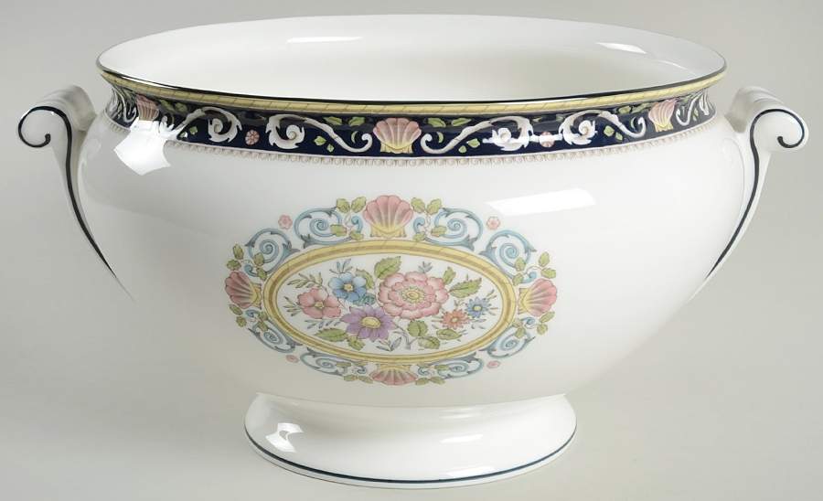 Runnymede Blue Tureen No Lid by Wedgwood-1