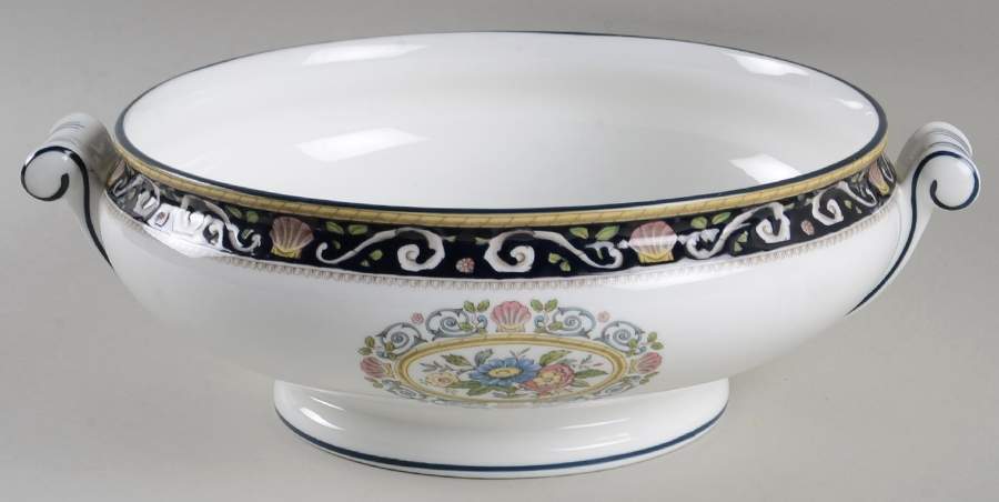 Runnymede Blue Round Vegetable No Lid by Wedgwood-1